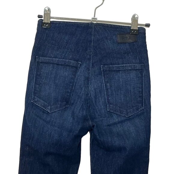 RTA Madison Zip Skinny Jeans Superior Blue Women’s Size 24 High Rise Stretch - Picture 7 of 13